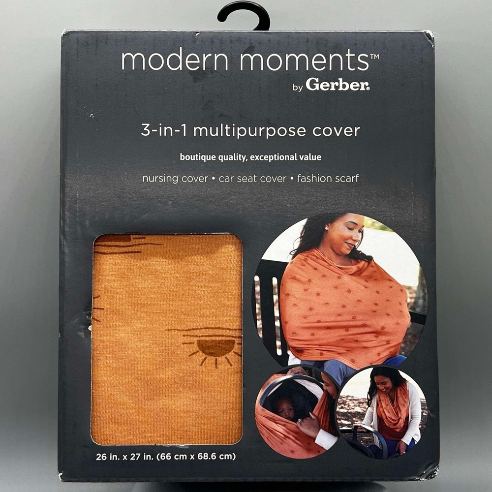 Modern Moments Gerber 3-In-1 Baby Multipurpose Seat/nursing Cover/Infinity Scarf
